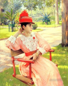 Afternoon Painting - Afternoon In The Park William Merritt Chase